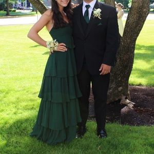 Dark Green Prom Dress - image 1